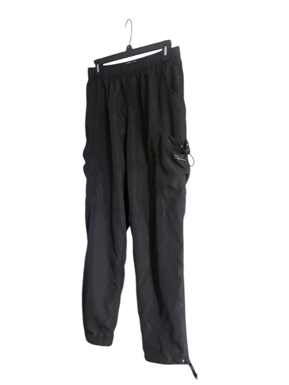 Urban Outfitters Black Utility Cargo Track Pants Cinch Bottom